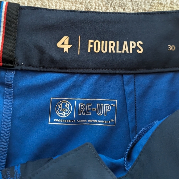 Fourlaps 4laps 8" Board Shorts Rough Stripes Navy Cobalt Blue Size 30 NEW - Picture 8 of 12